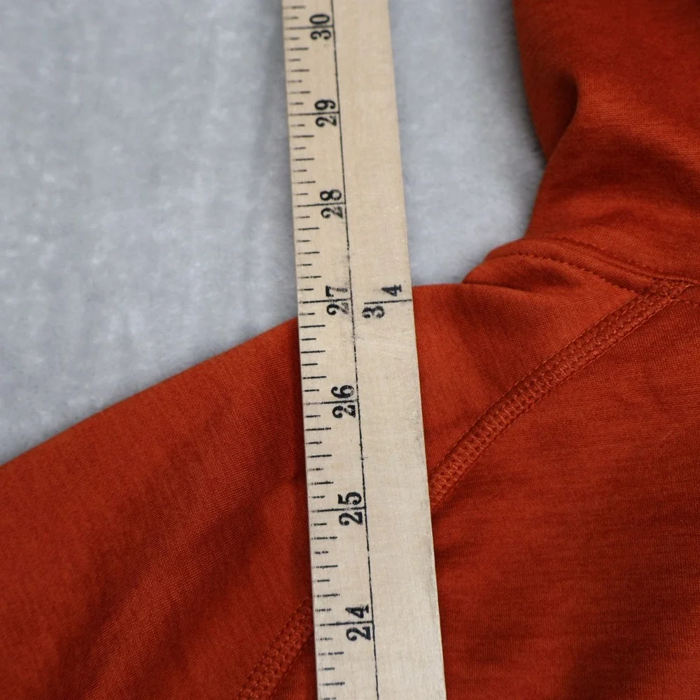 North Face Canyonlands Hoodie Mens Large Orange Fleece Full Zip Outdoor Gorpcore